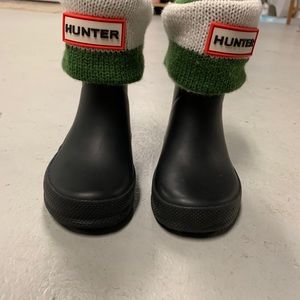 Hunter boots and socks